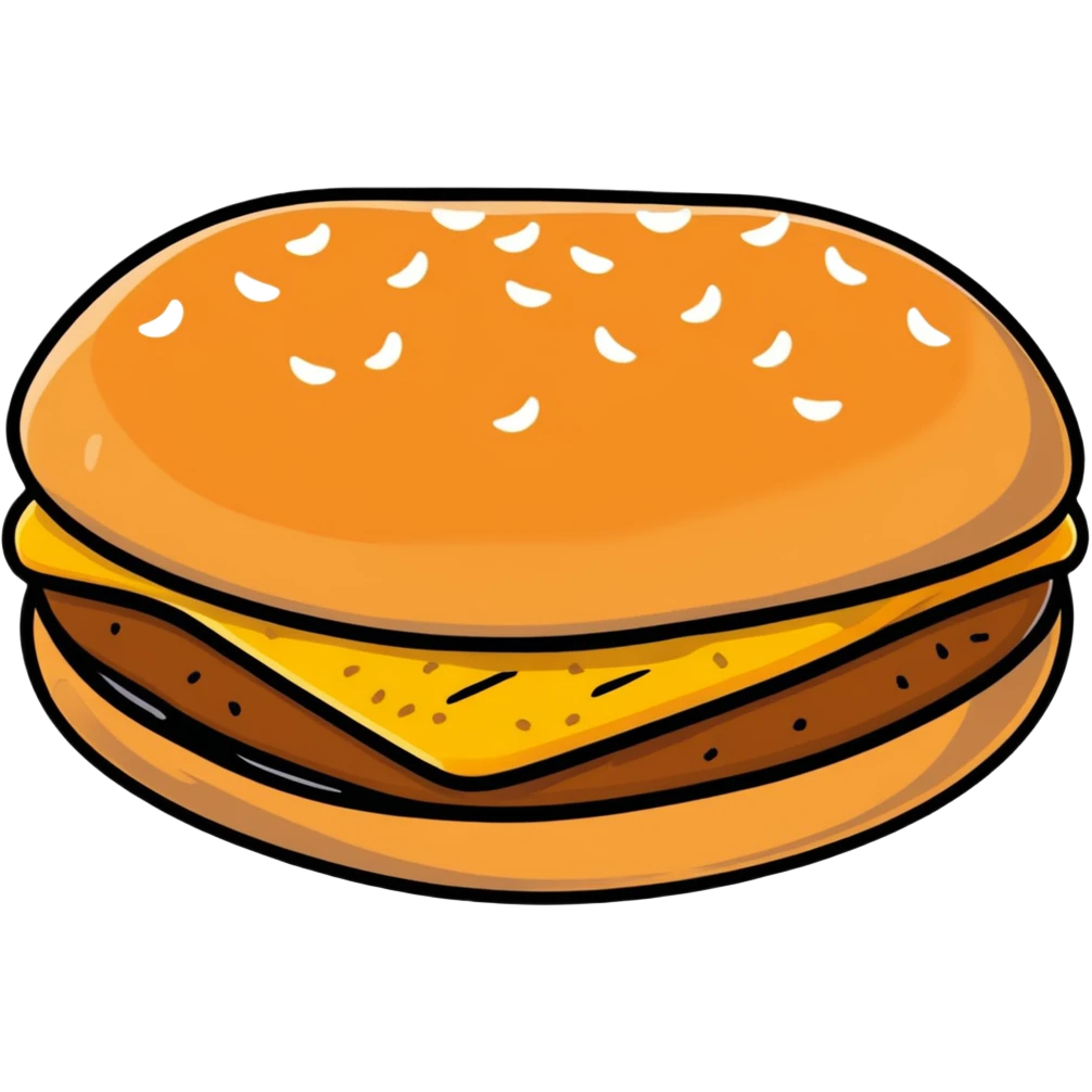 sesame seed bun for hamburger emoji
