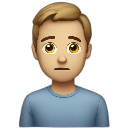 sad tim emoji