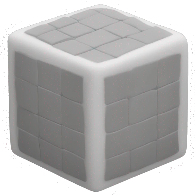 create a foam cube emoji