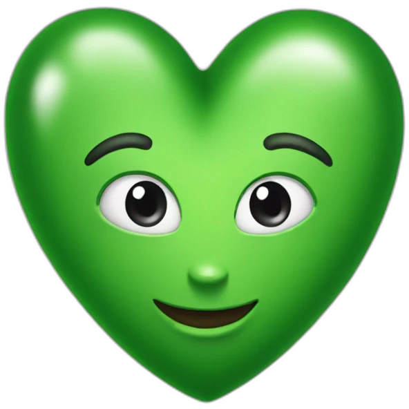 Coeur vert emoji