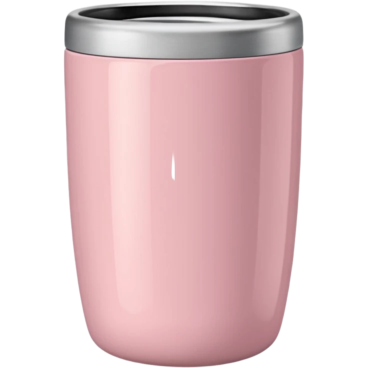 Light pink tumbler without face emoji