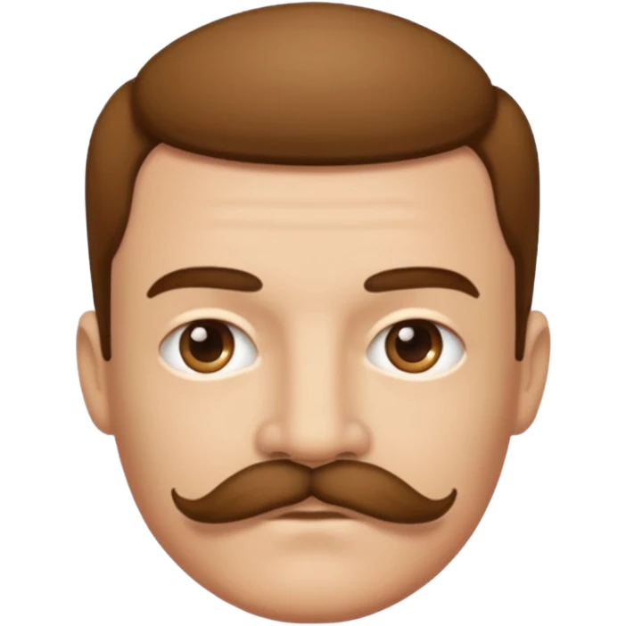Mustache with titties emoji