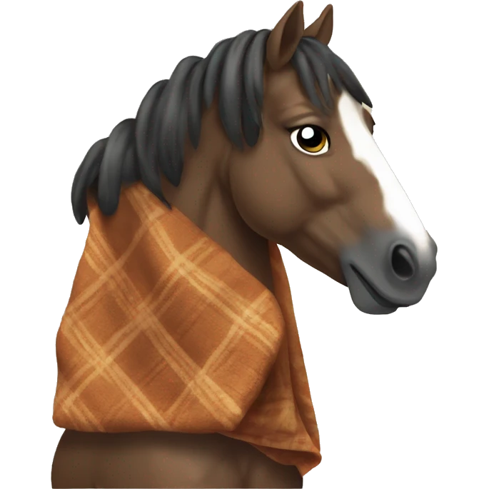 Horse wear blanket emoji