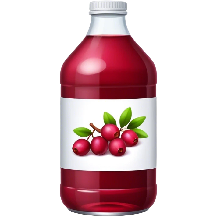 Bottle cranberry juice emoji