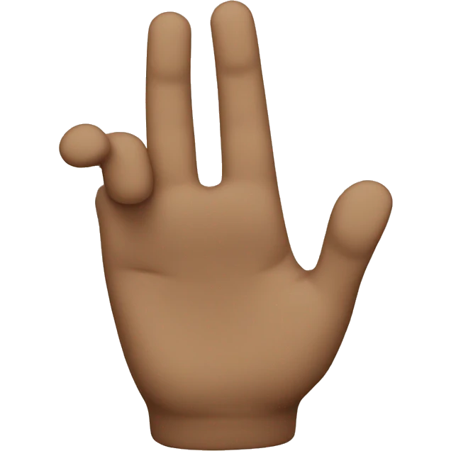 Letter A gang sign emoji