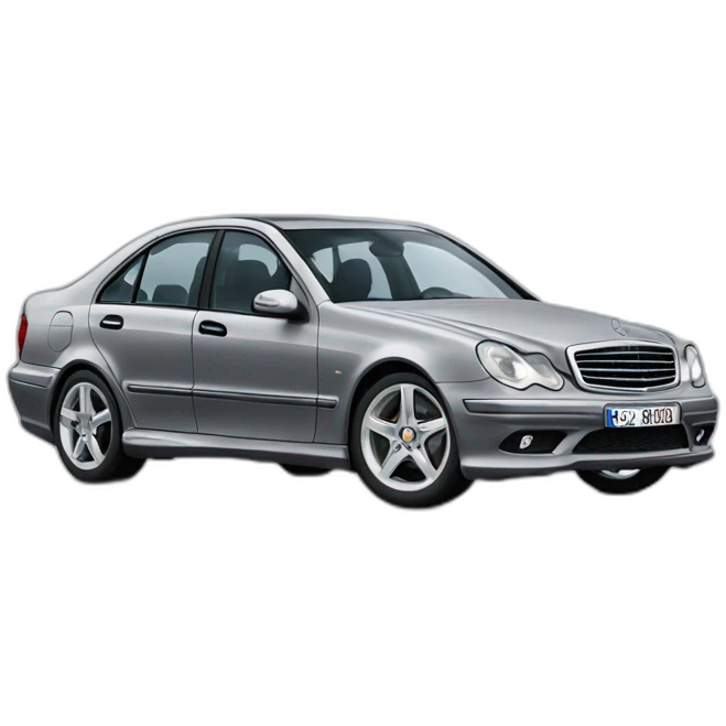 Grey Mercedes w203 emoji