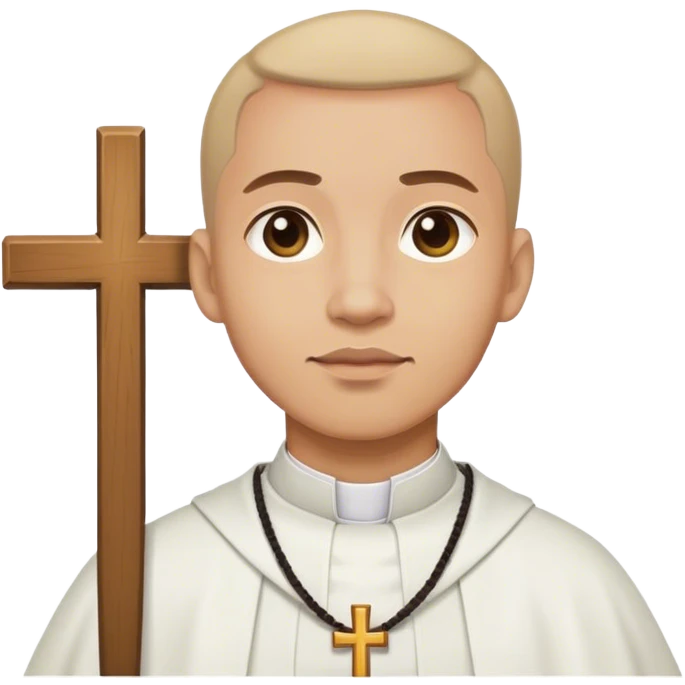 Priest holding cross emoji