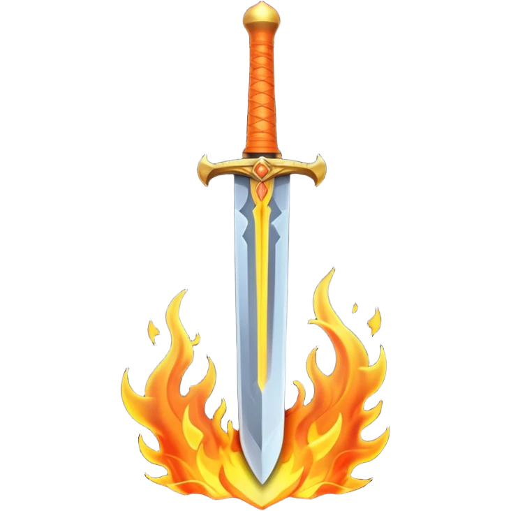 sword and fire emoji