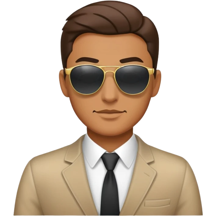 cool agent dude emoji
