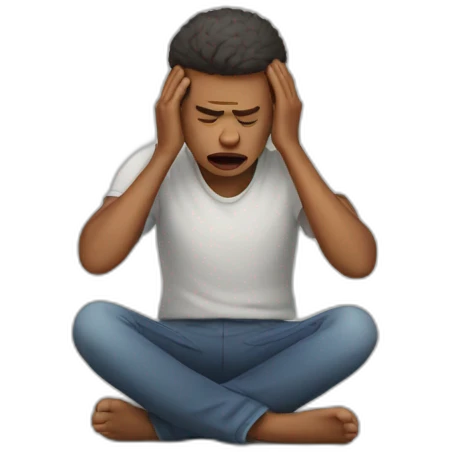 stressed out emoji
