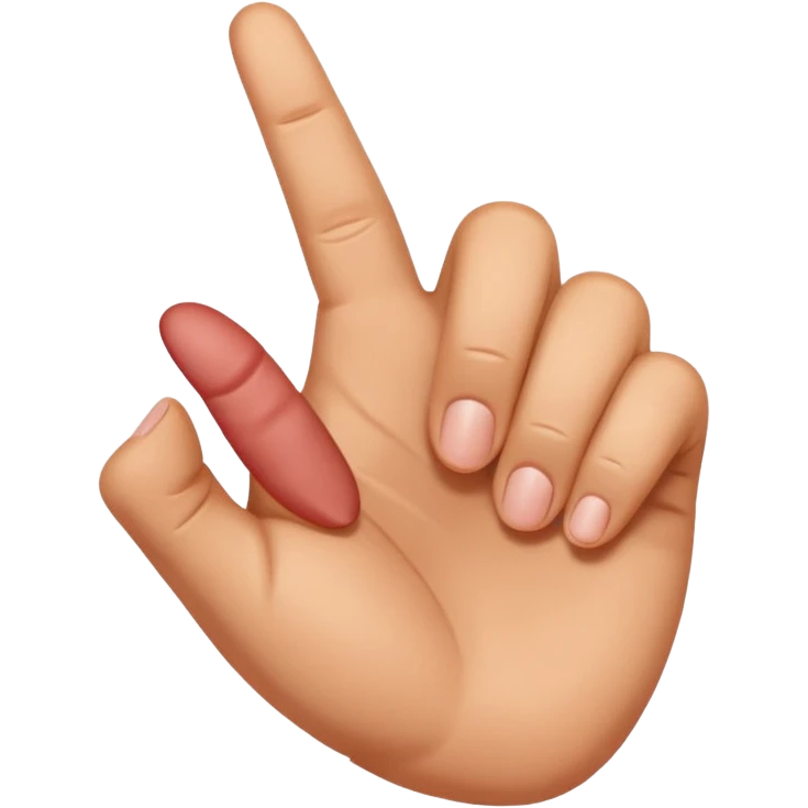 🤟 забери мізінчик і постав середній палець emoji