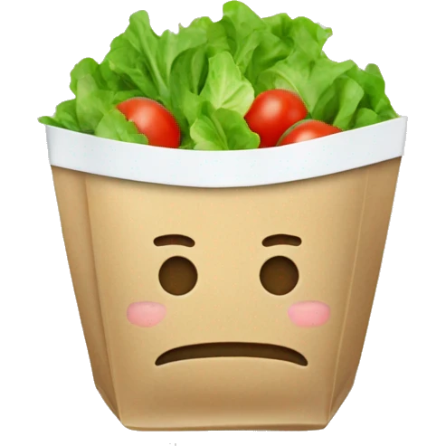 sachet de salade emoji