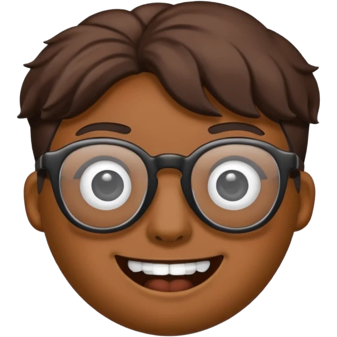 Poop emoji with diamond teeth and black glasses  emoji