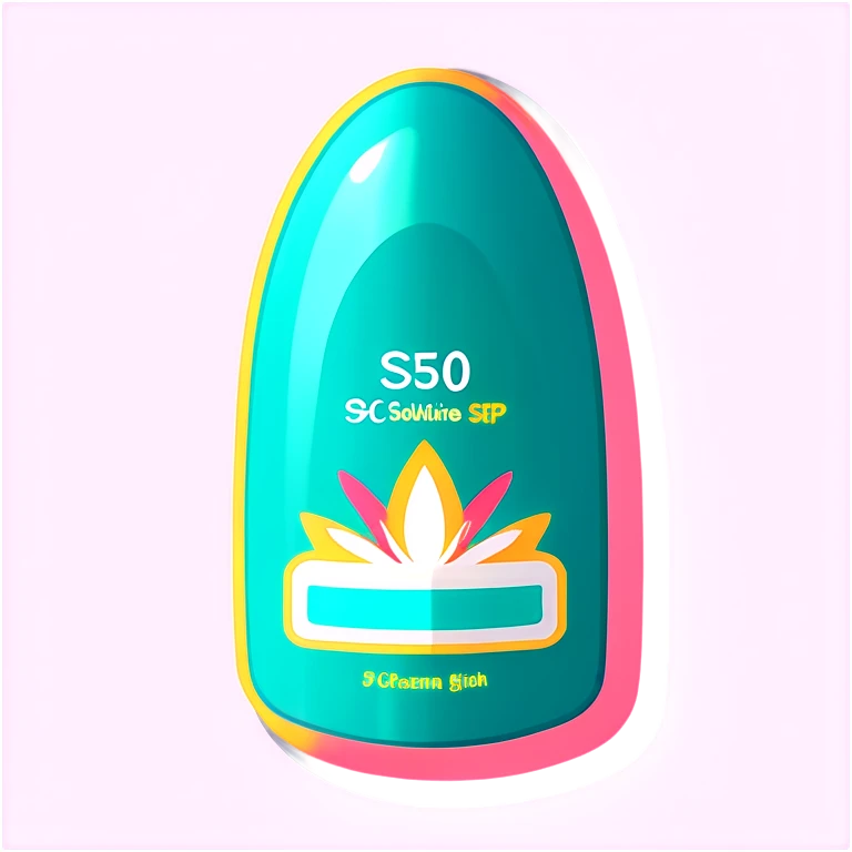 Aesthetic SPF 50 cream emoji