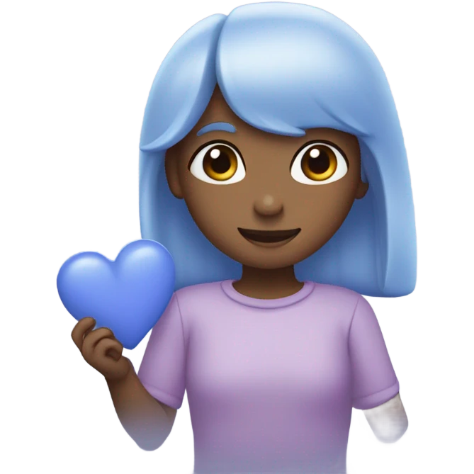 periwinkle heart emoji