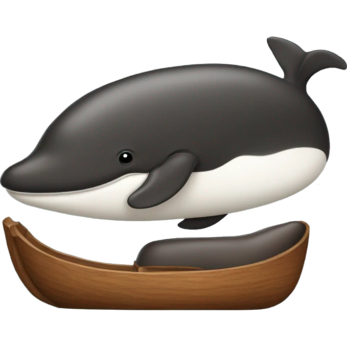 A whale mixed with a walnut emoji