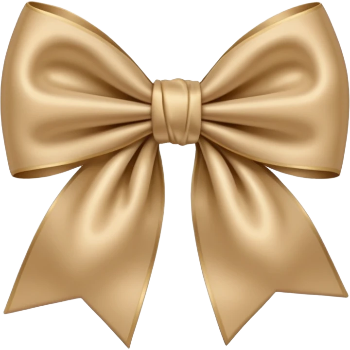 Beige bow emoji