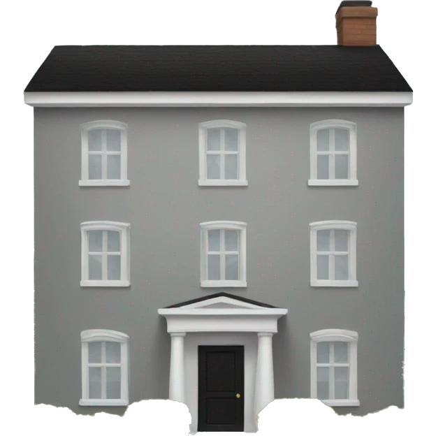 Modern black house emoji