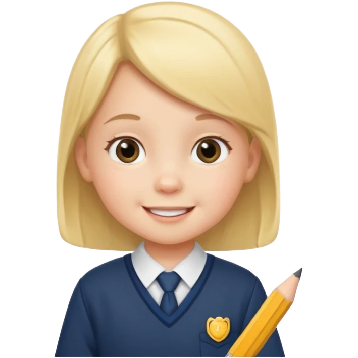 baby in school uniform  emoji