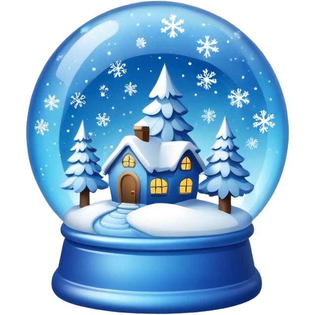 Blue Snow Gloebe emoji