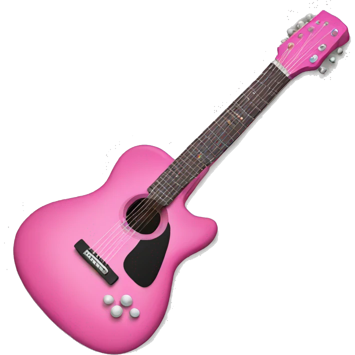 pink guitar emoji