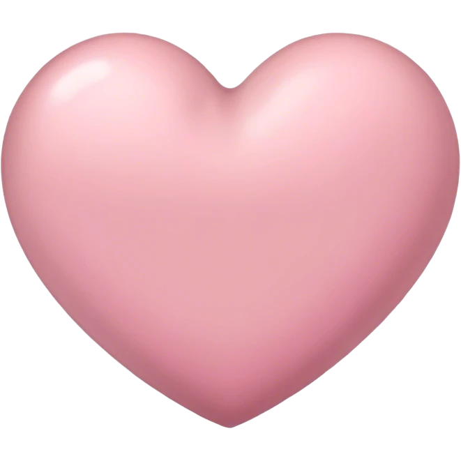 Grayish pink heart emoji
