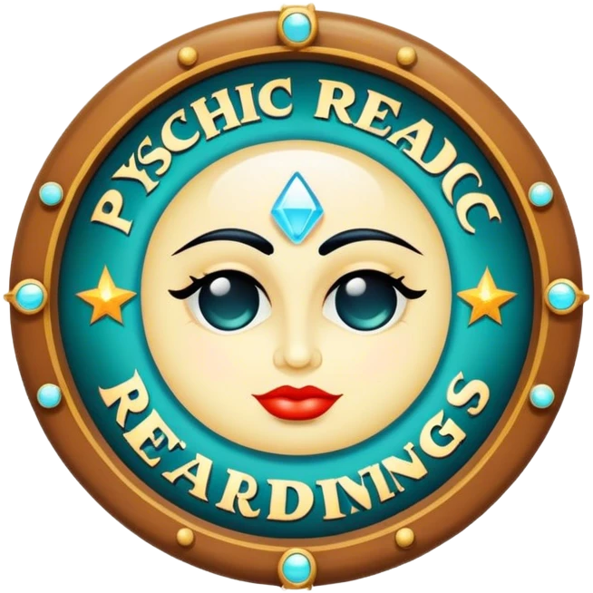Vintage “psychic readings” sign emoji