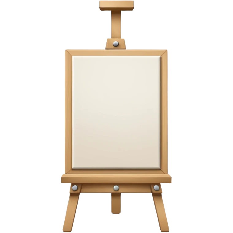 Blank canvas on easel emoji
