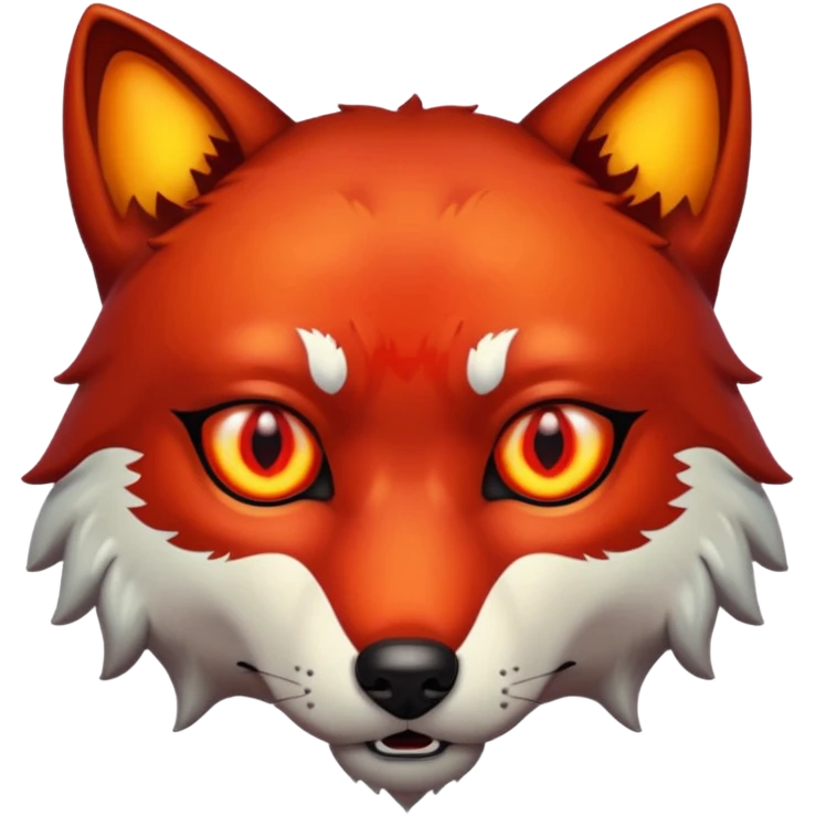 Wolf eyes glowing red emoji