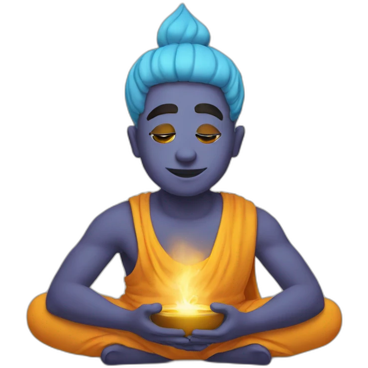 genie meditation emoji