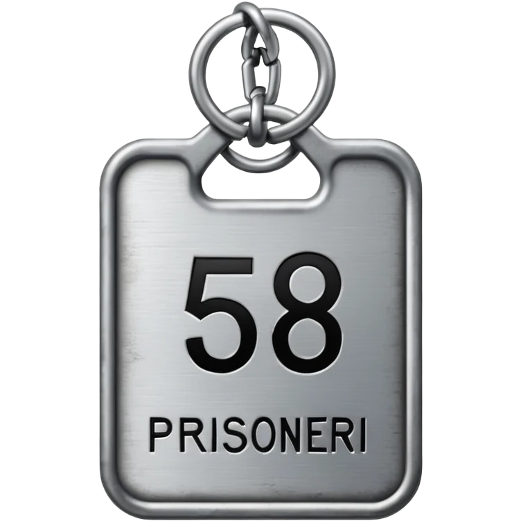 prisoner number tag emoji