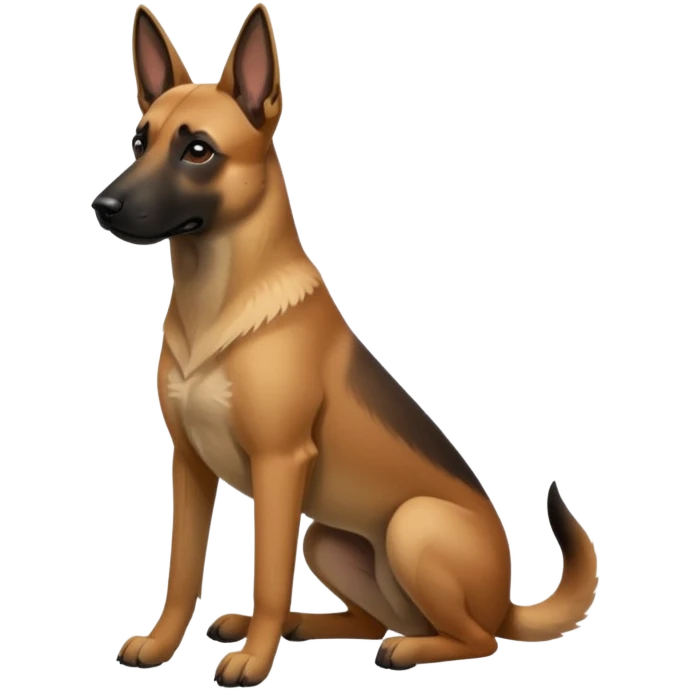 Belgian malinoise sit emoji