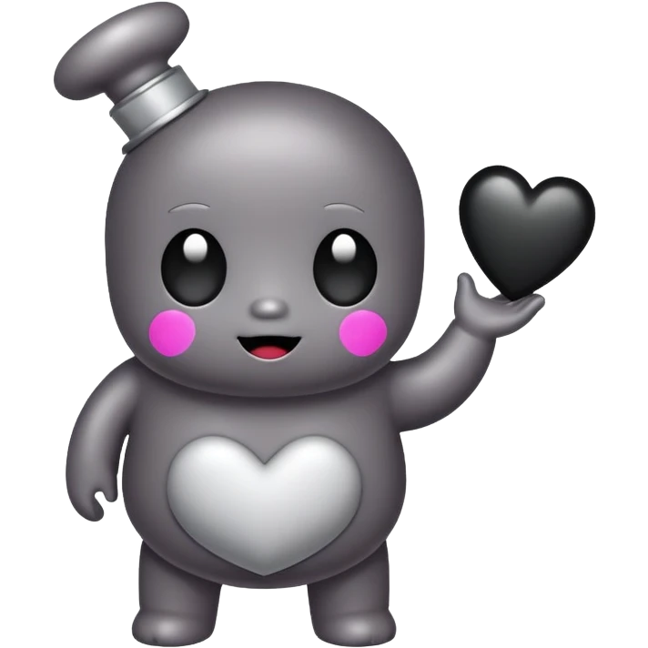 Tellytubby black heart emoji