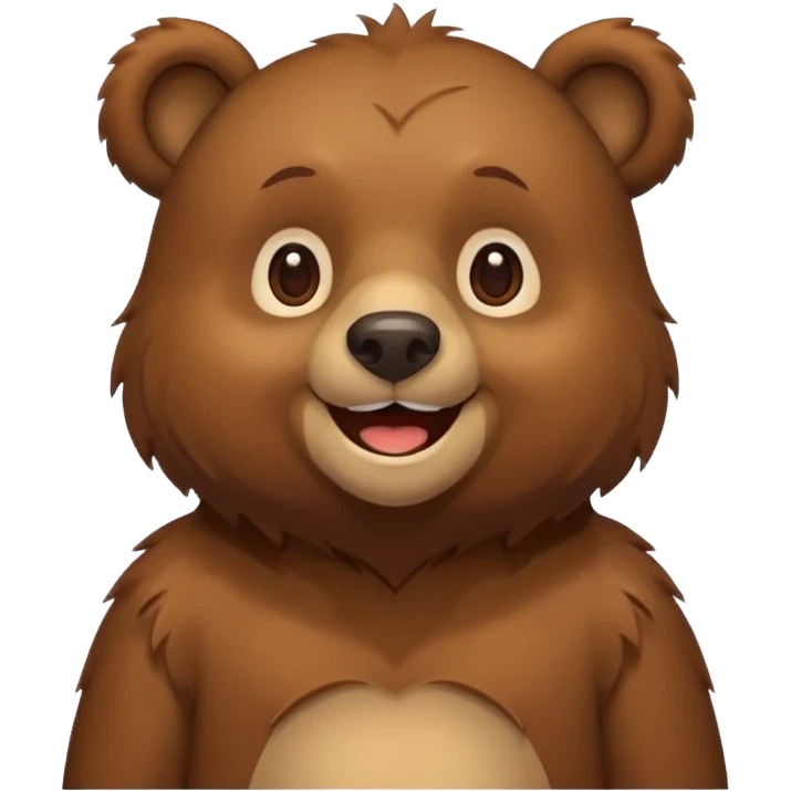 Bear greeting emoji