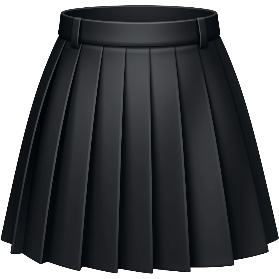 A black skirt emoji
