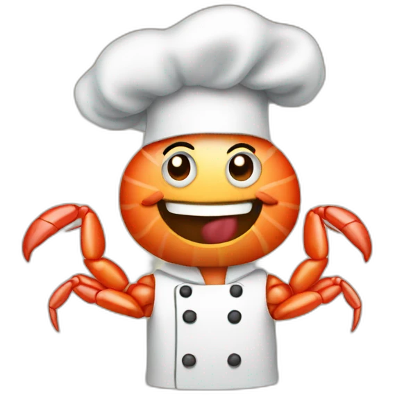 shrimp dressed as a cook emoji