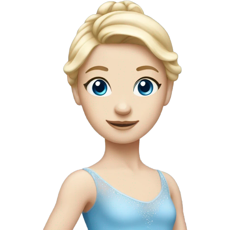 blonde ballerina blue eyes emoji