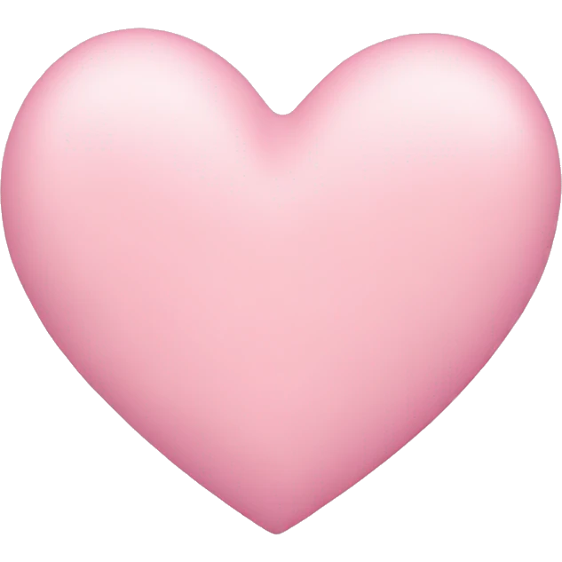 Pastel pink heart emoji