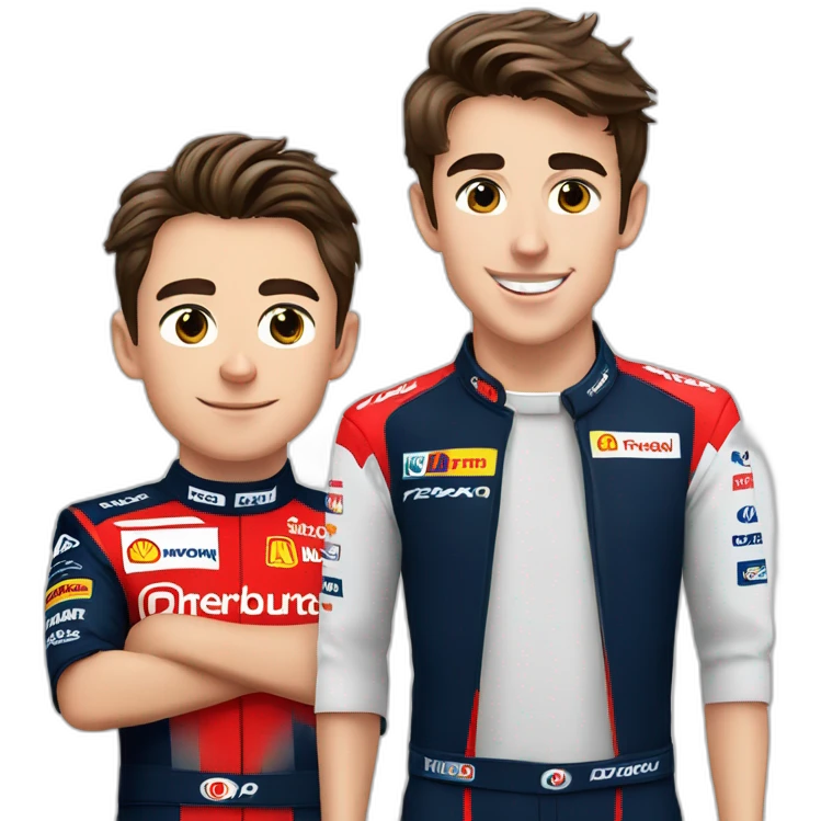 Charles leclerc et pierre gasly emoji