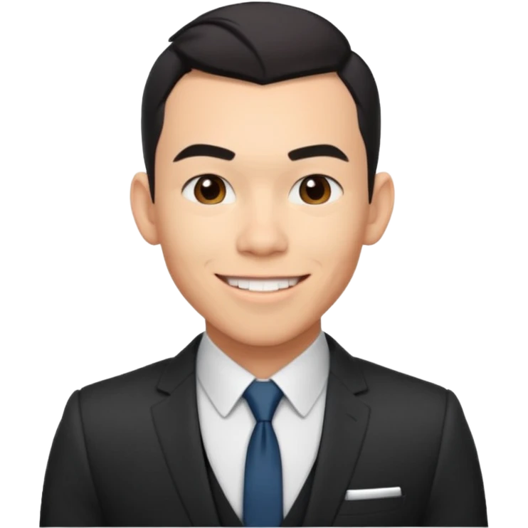 Conrad Ricamora with suit emoji