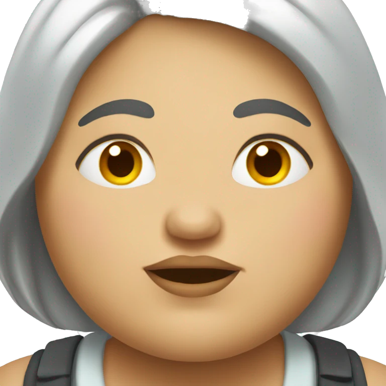 fat woman emoji