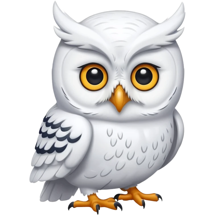 white winter & artic animal (owl)  emoji