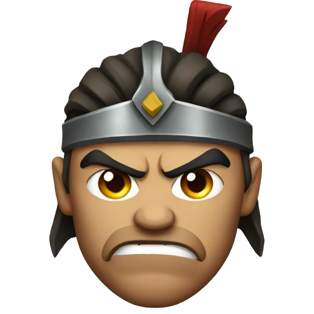 warrior angry face emoji