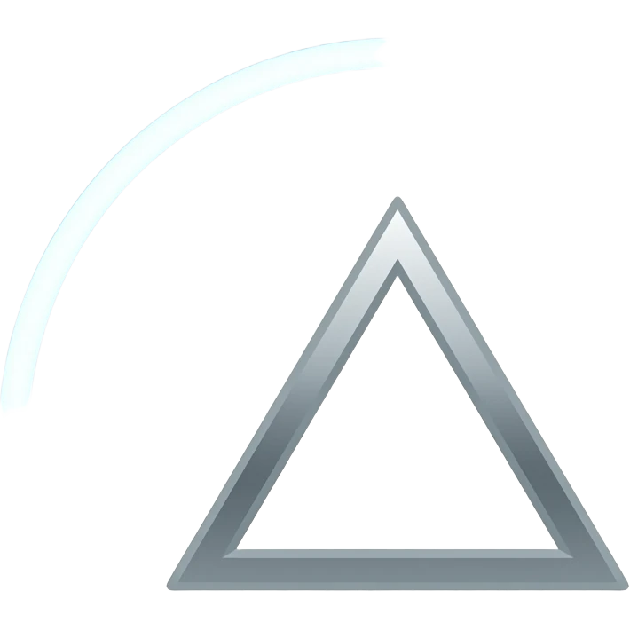 Glowing circle triangle emoji