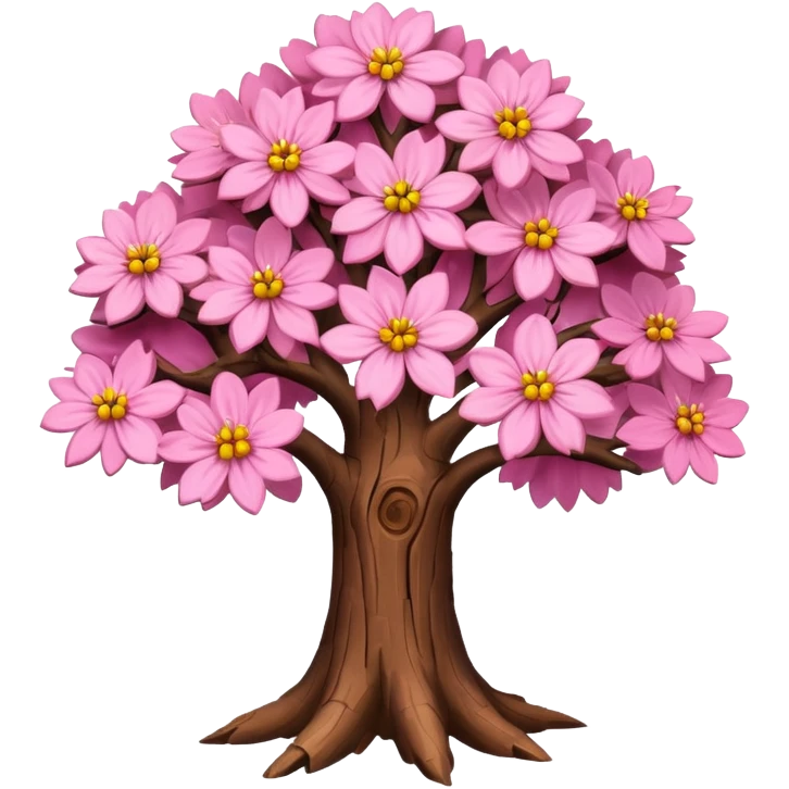 Un arbre rose  emoji