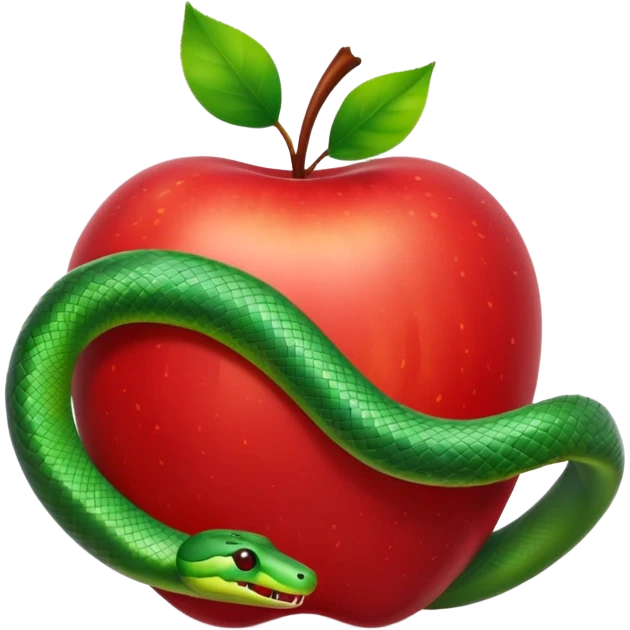Snake apple  emoji