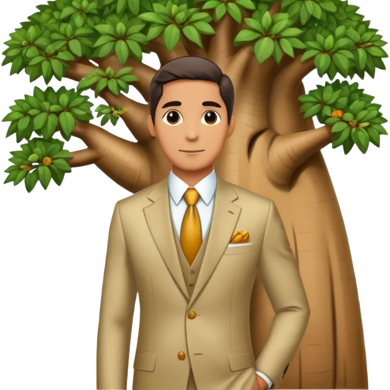 Baobab tree rich millionare emoji