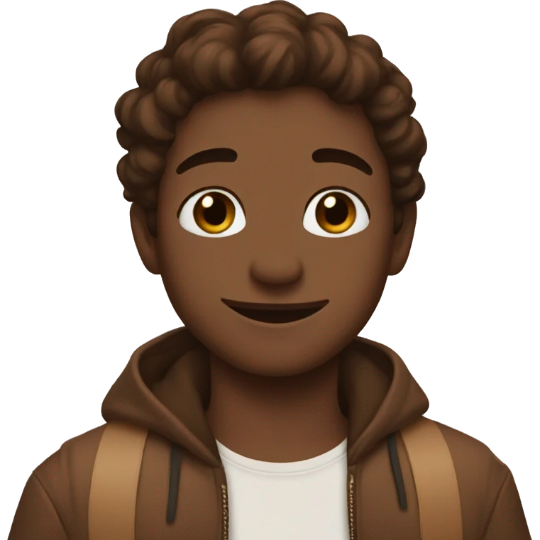 Cute brown aesthetic emoji