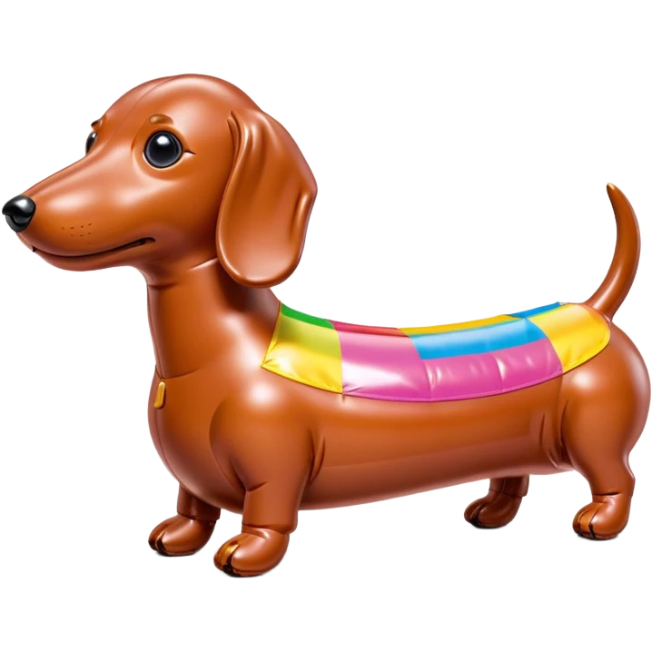  SPAM meat jeff koons style inflatable dachshund shund art sculpture  emoji