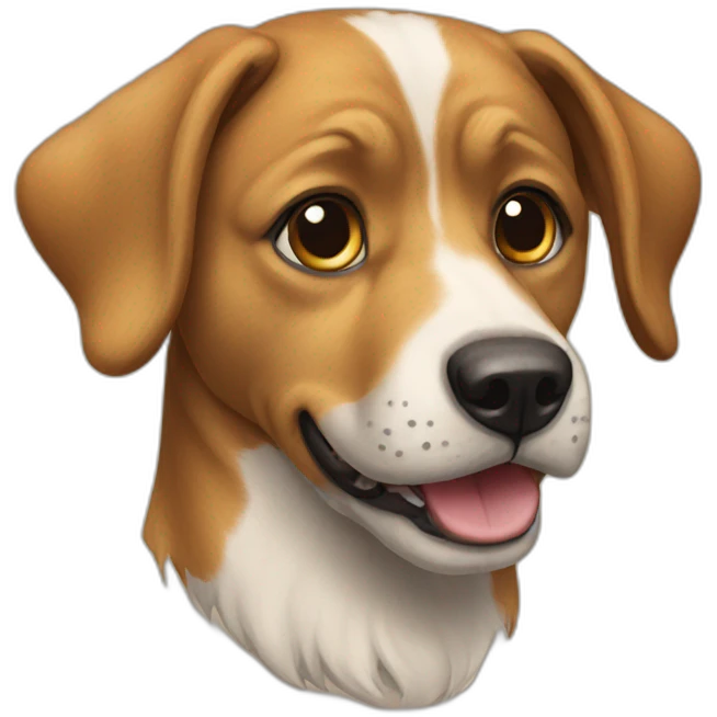Chat sur chien emoji